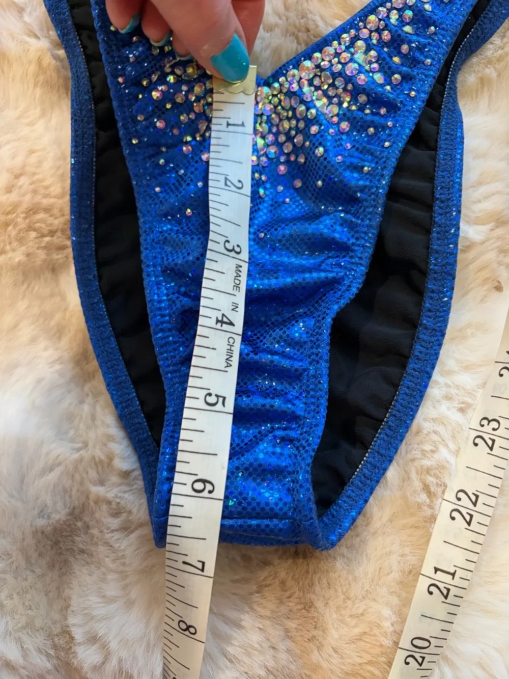 Muscle Dazzle Royal Blue Figure Suit never worn original box included - Picture 9 of 16